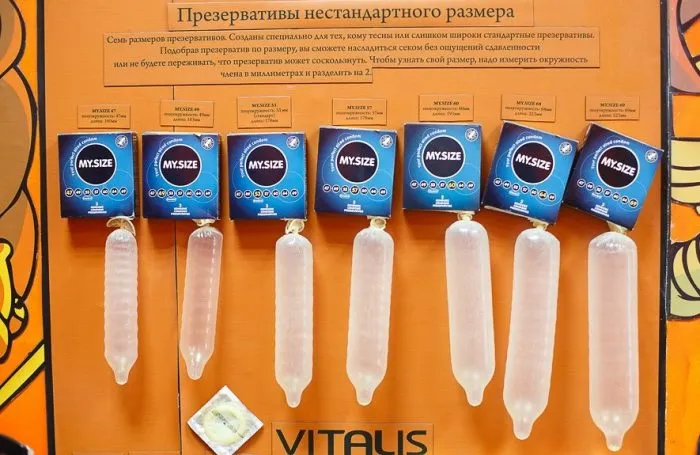 Презервативы разных размеров