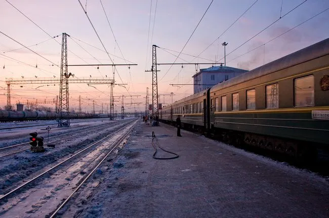 поезд россия зима