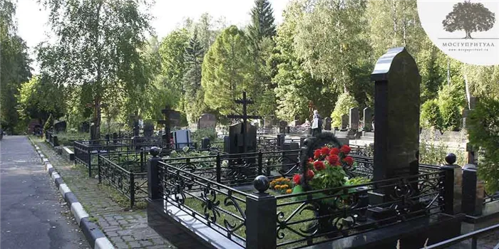 Предоставление места на кладбище