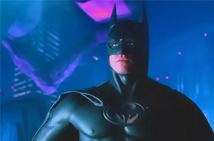 Вэл Килмер в роли Бэтмена.