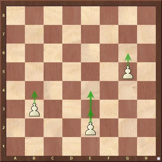Как ходят пешки в шахматах