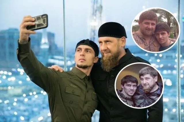 Висита Кадыров с приемным отцом-братом