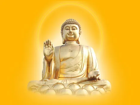 золотая статуя будды