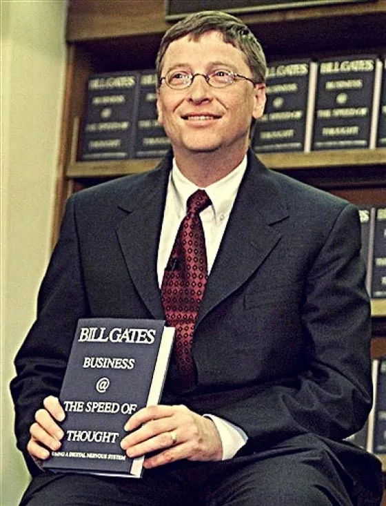 Билл Гейтс представляет свою книгу «Бизнес со скоростью мысли»