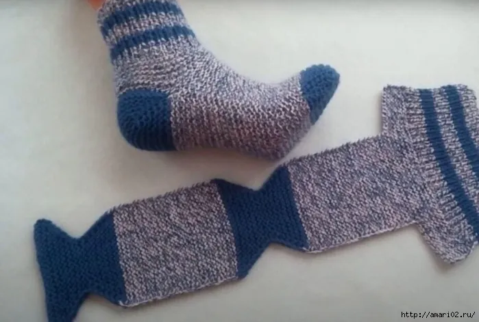 Быстрый и простой способ вязания носков(700x471, 194Kb)