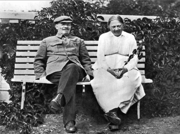 Владимир Ленин с Надеждой Крупской