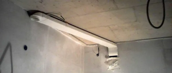 Пример использования переходника - круглый потолочный диффузор подключается к прямоугольному вентиляционному каналу