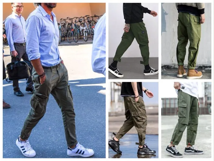 мужские брюки карго фото