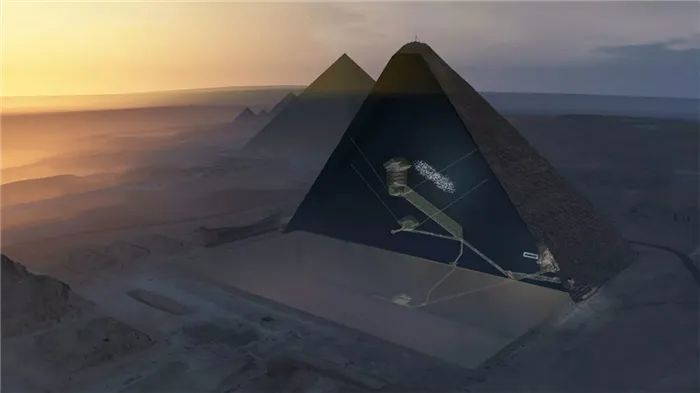 Тайное помещение в пирамиде Хеопса