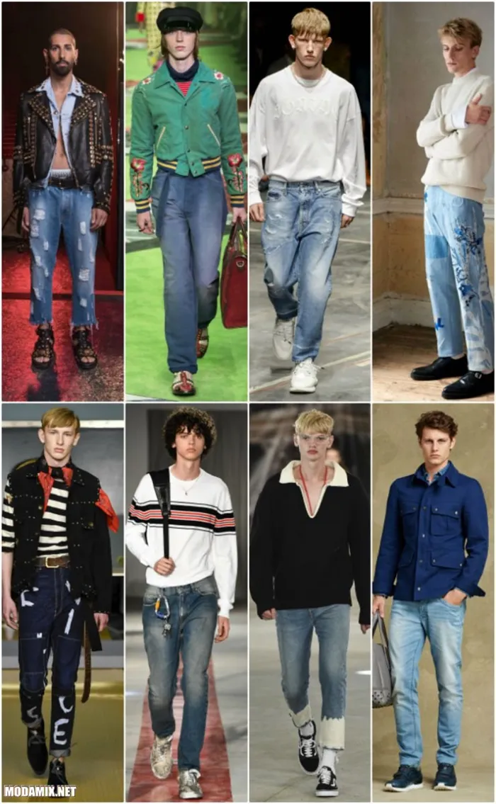 Модные мужские джинсы 2017