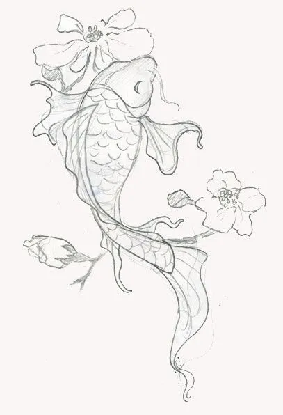 Рисунок золотой рыбки