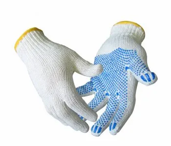 Прорезиненные строительные перчатки