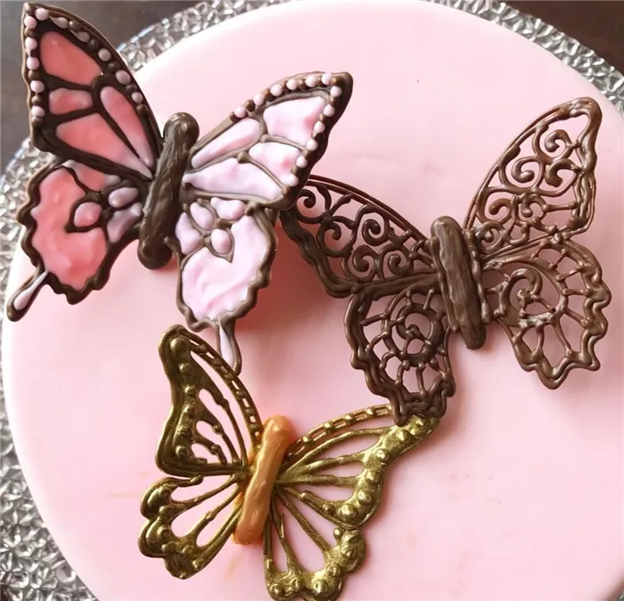 Бабочки из шоколада