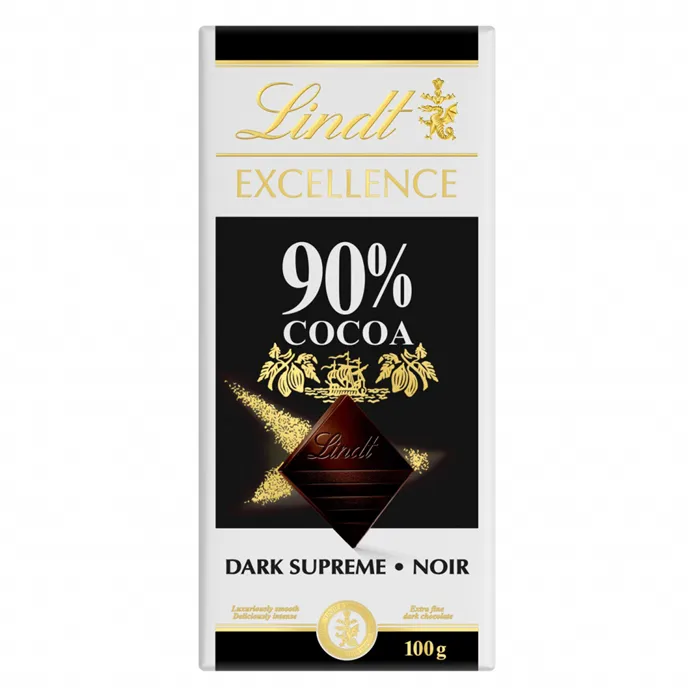 Шоколад Lindt Excellence, 90% какао, 100 г