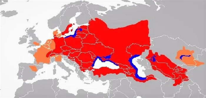 Ареал обитания обыкновенного сома