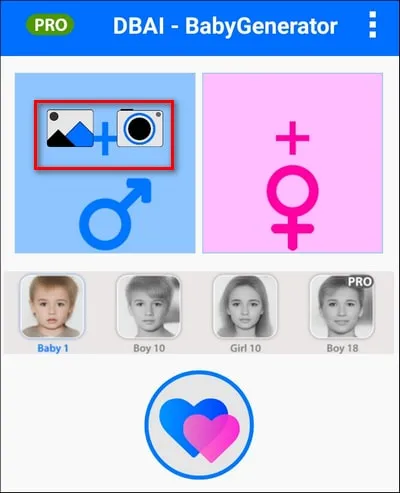 Главная страница BabyGenerator