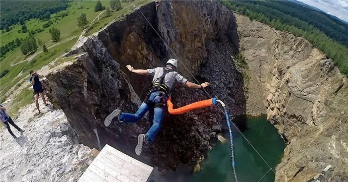 Прыжок в провал Хакасия