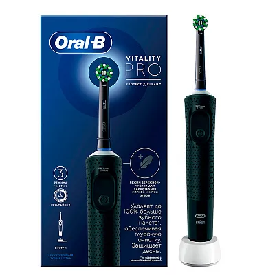 Электрическая зубная щетка Oral-B Vitality Pro X Clean (Чёрная)