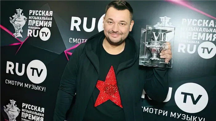 Сергей Жуков на премии Ru.TV